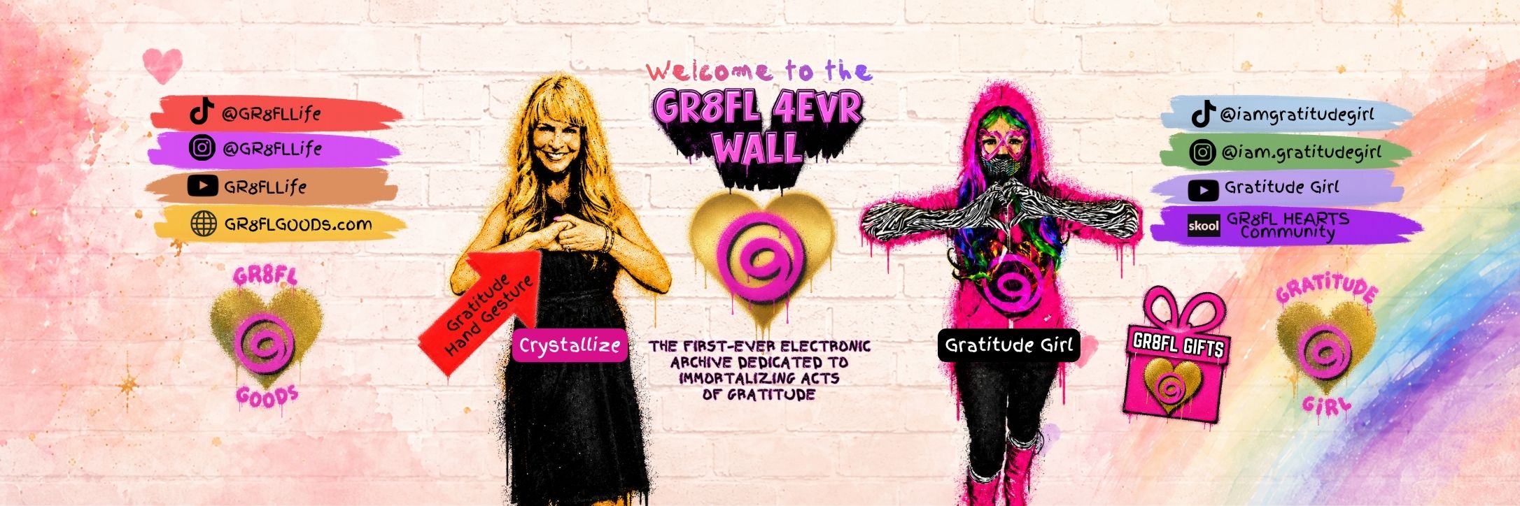 GR8FL 4EVR WALL banner